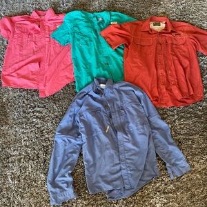 4 pairs of men’s fishing/outdoor shirts
